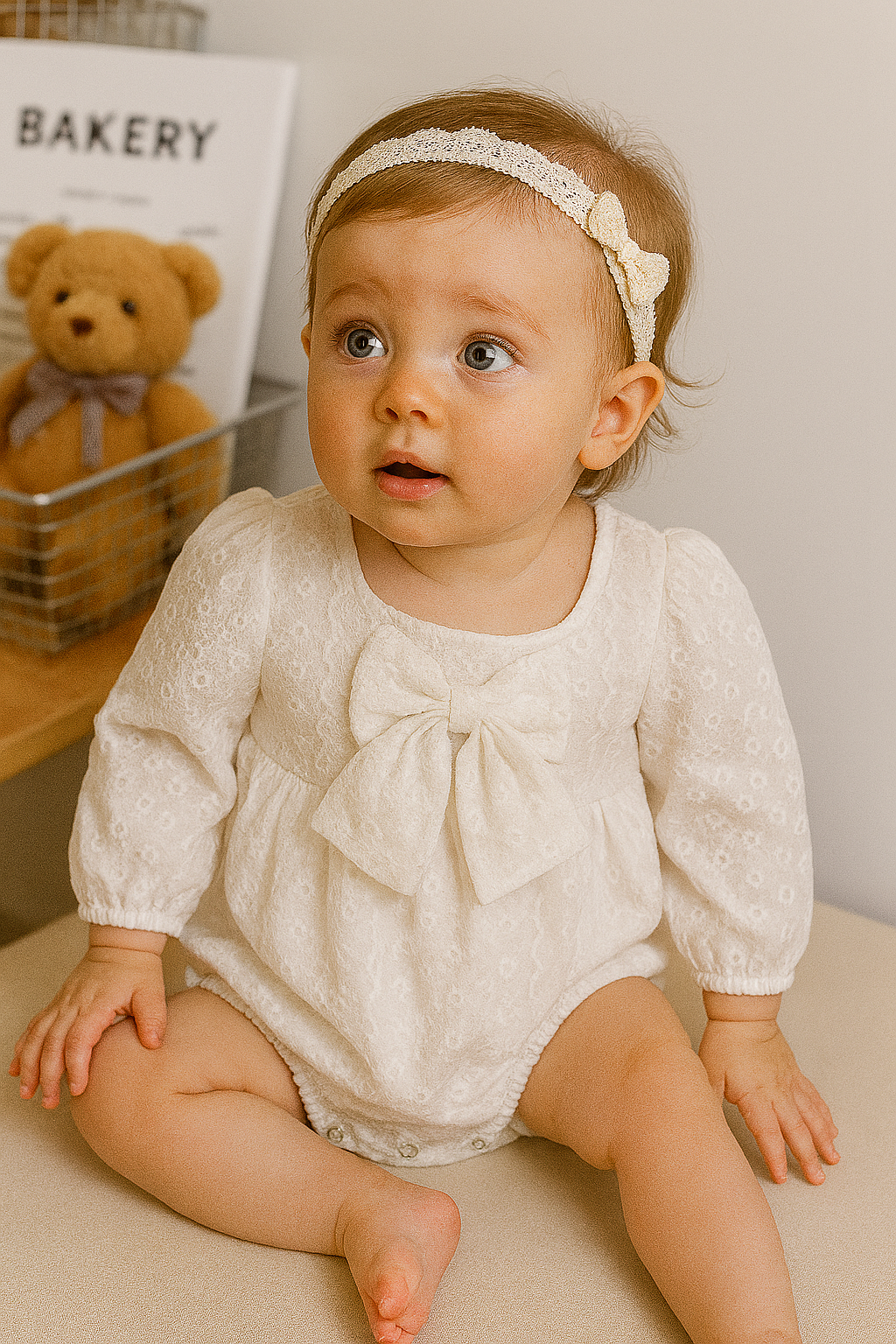 Lace Bow Belle Romper