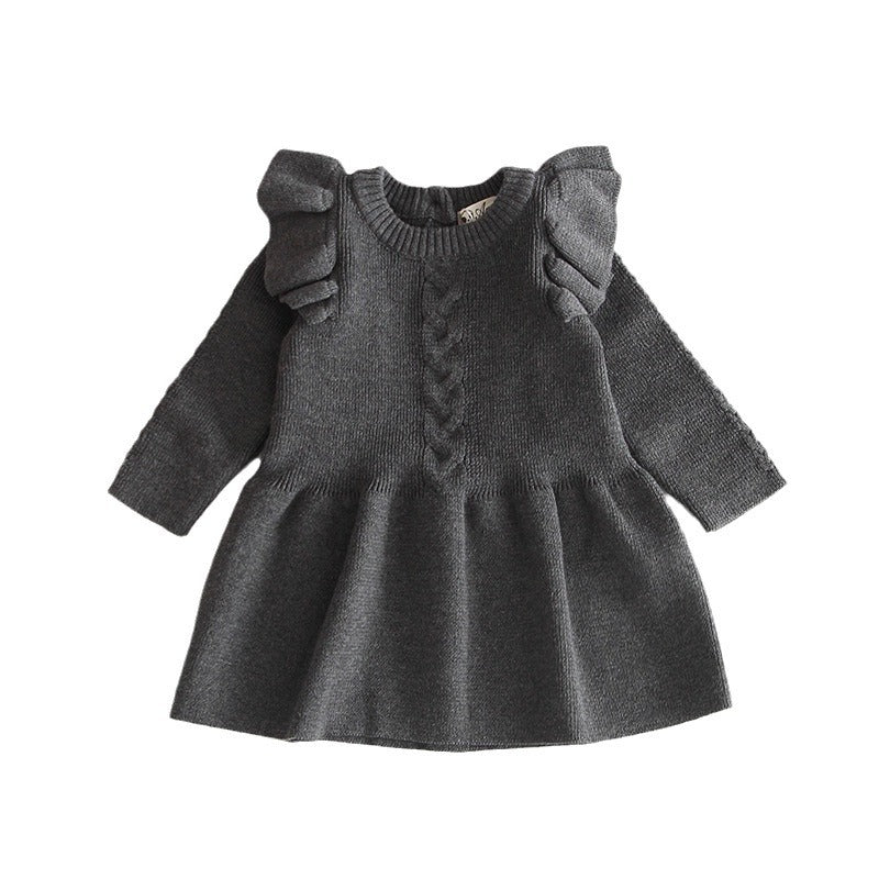 Mini Major Luxe Knit Ruffle Dress