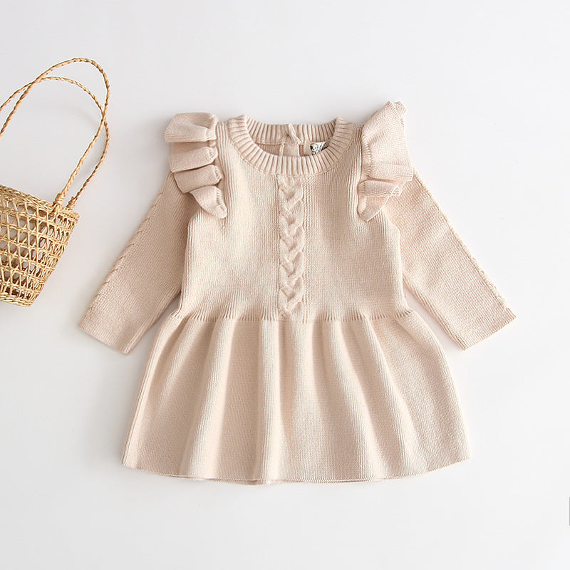Mini Major Luxe Knit Ruffle Dress