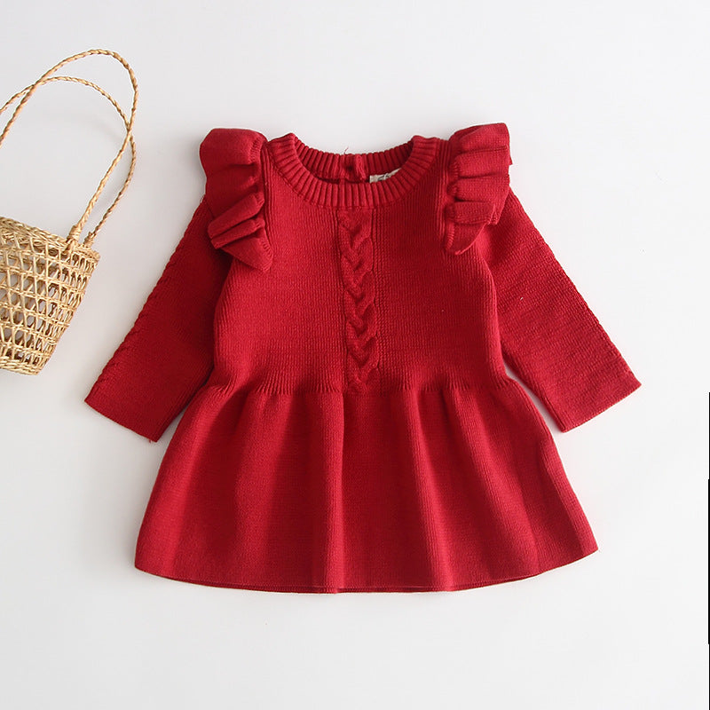 Mini Major Luxe Knit Ruffle Dress