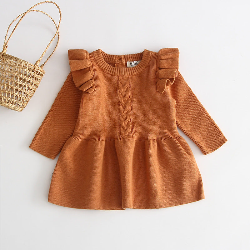 Mini Major Luxe Knit Ruffle Dress