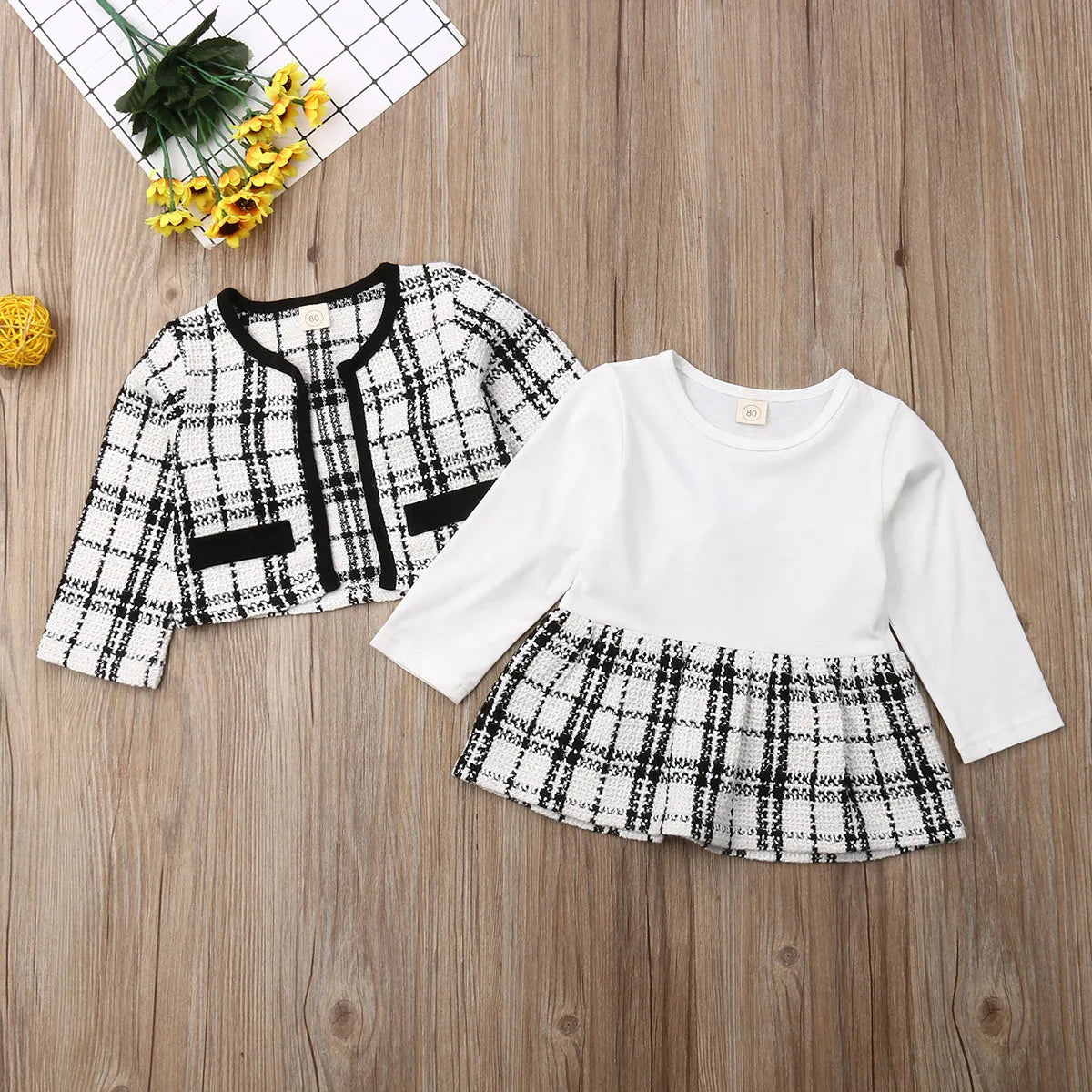 The Infamous Viral Plaid Skirt Suit Set – Mini Chic Edition