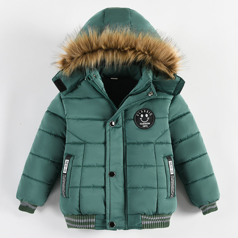 Boys cotton-padded clothes 2023 new cotton-padded jacket M718 foreign trade children's cotton-padded clothes
