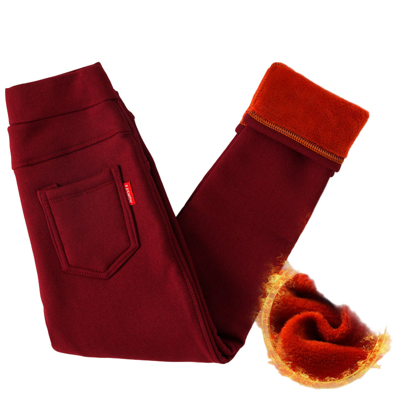 Warm Velvet Padded Girls Leggings | Mini Major Kids