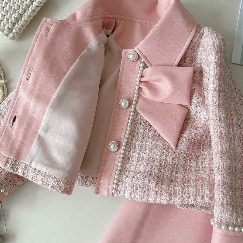 Pink Boss Babe - Chanel-Inspired Skirt Set