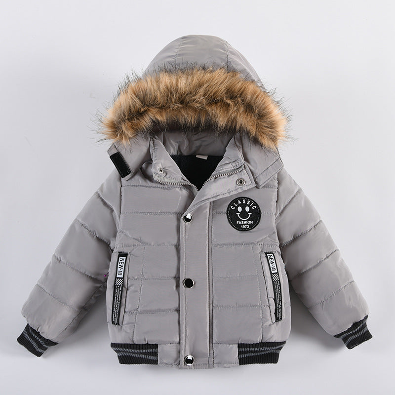 Boys cotton-padded clothes 2023 new cotton-padded jacket M718 foreign trade children's cotton-padded clothes