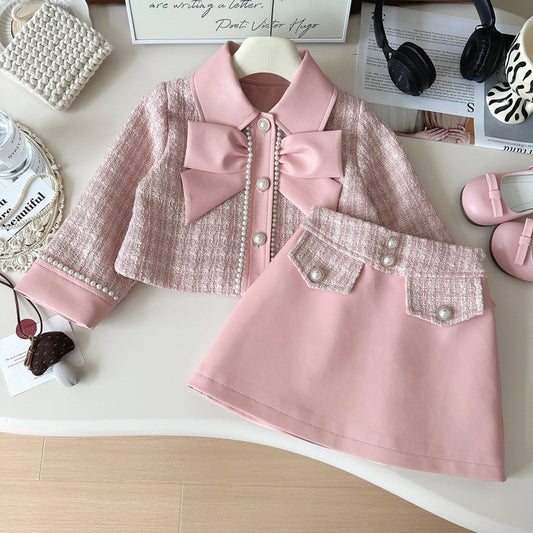 Pink Boss Babe - Chanel-Inspired Skirt Set