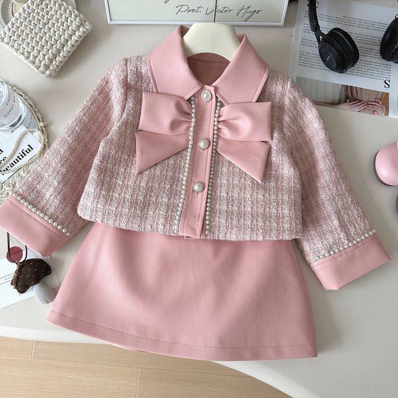 Pink Boss Babe - Chanel-Inspired Skirt Set