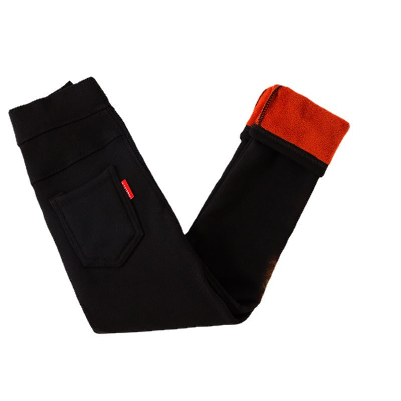 Warm Velvet Padded Girls Leggings | Mini Major Kids