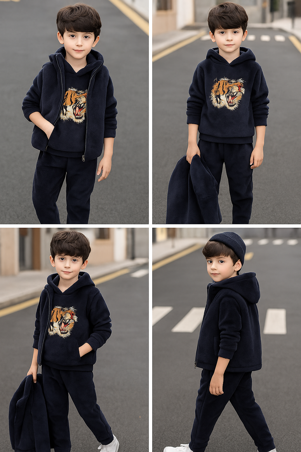 Kids Tiger Hoodie 3-Piece Set