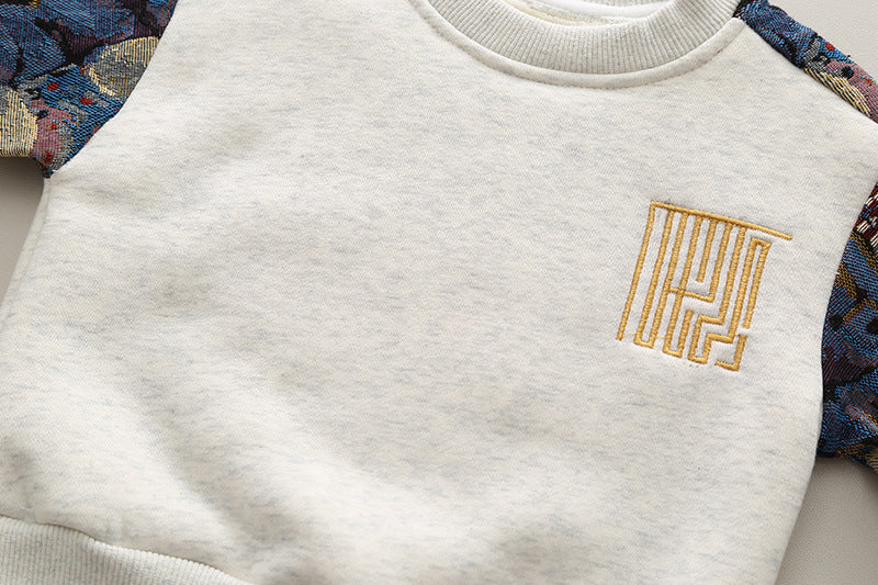 Vibes Fleece-Lined Sweatshirt & Jogger Set