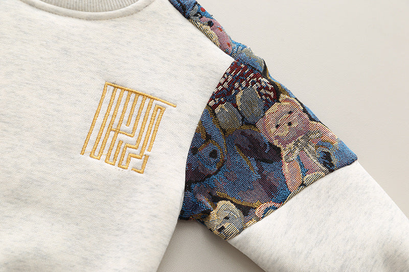 Vibes Fleece-Lined Sweatshirt & Jogger Set