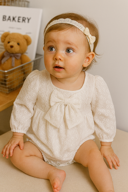Lace Bow Belle Romper