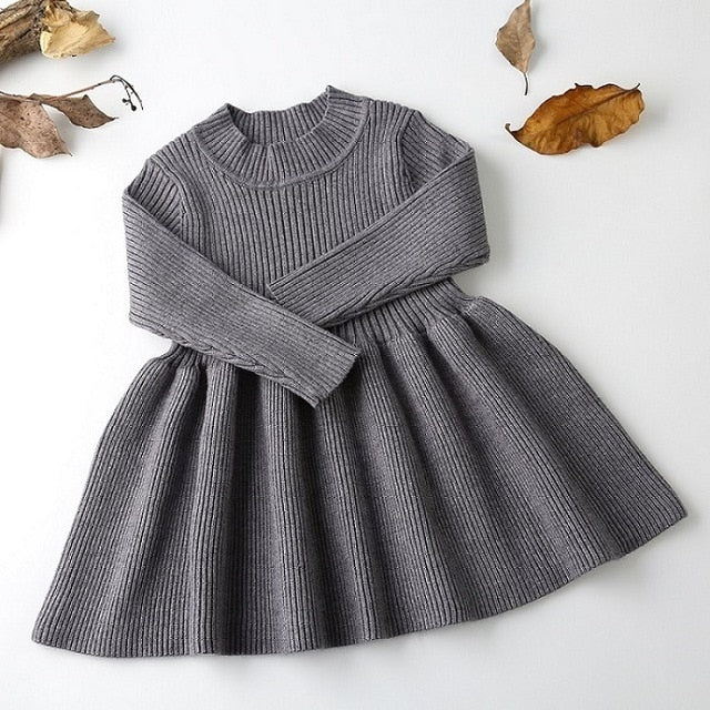 Ribbed Knit Fall Dress