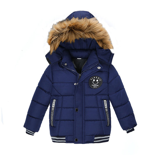 Boys cotton-padded clothes 2023 new cotton-padded jacket M718 foreign trade children's cotton-padded clothes