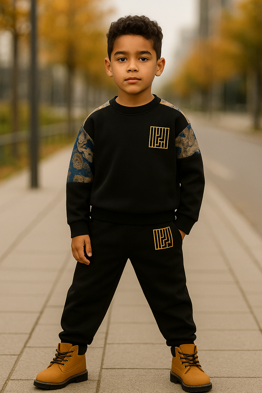 Vibes Fleece-Lined Sweatshirt & Jogger Set