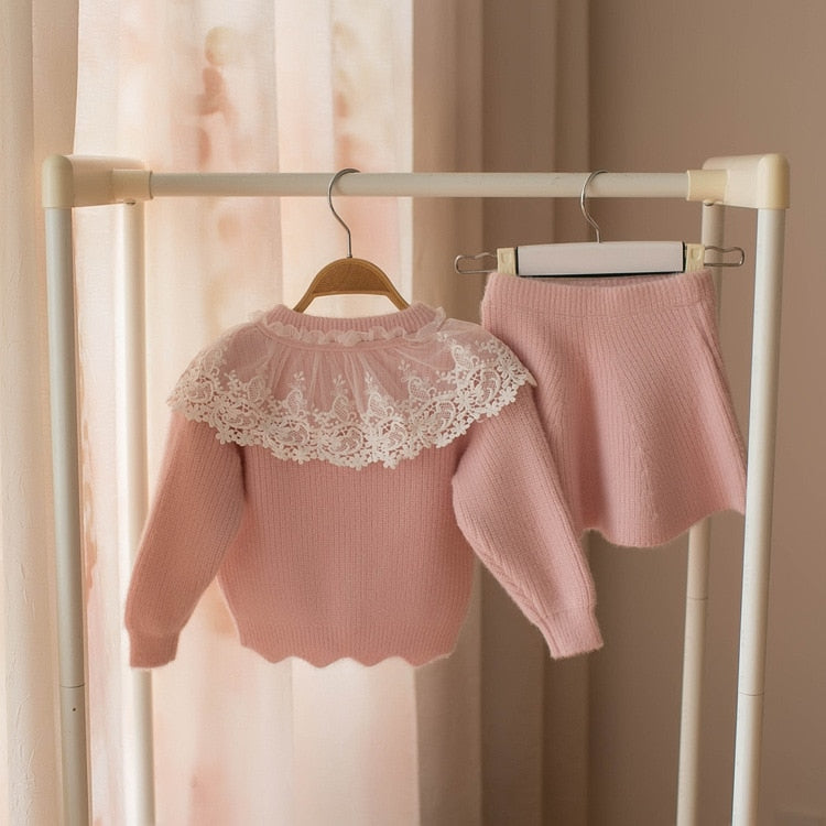 Ice Princess Knit Skirt Set