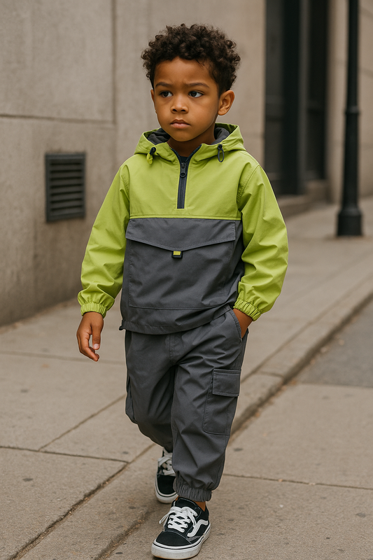 The “City Charge” Windbreaker Set