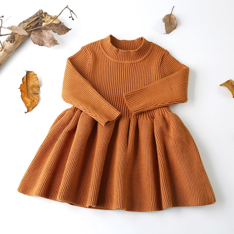 Ribbed Knit Fall Dress