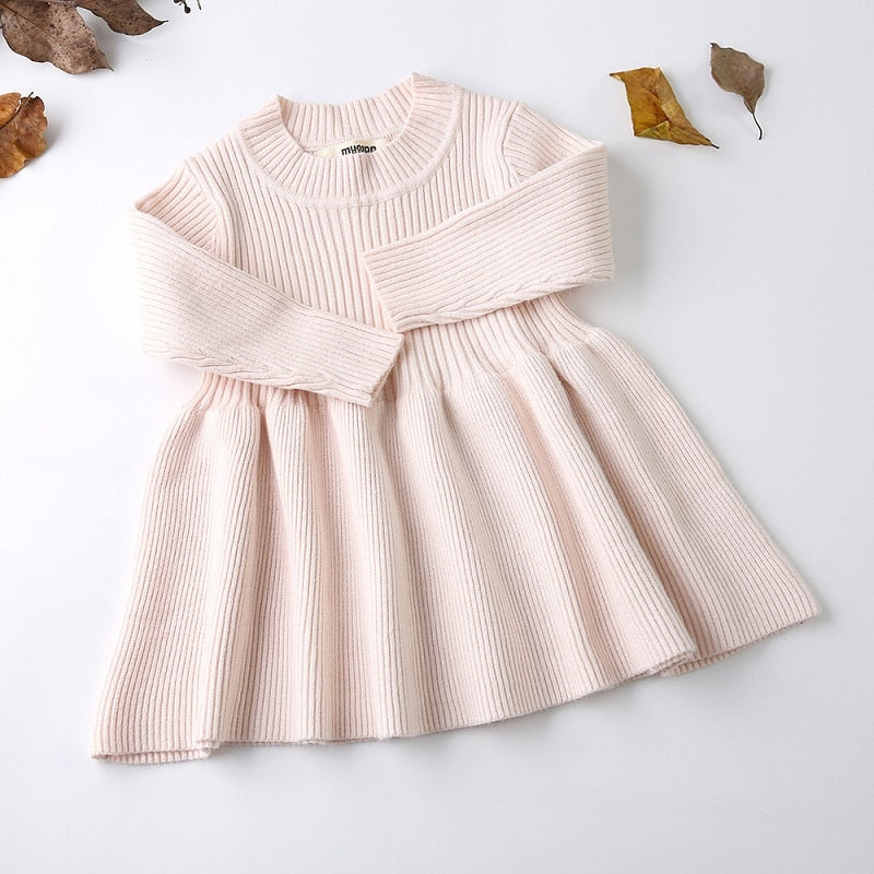 Ribbed Knit Fall Dress