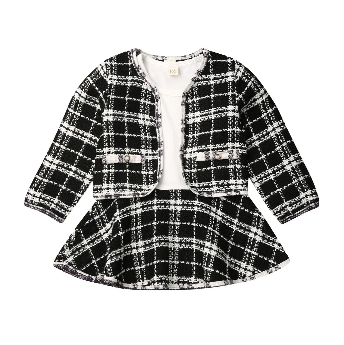The Infamous Viral Plaid Skirt Suit Set – Mini Chic Edition