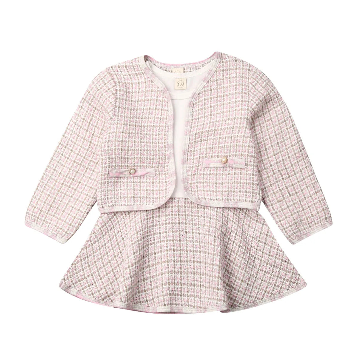 The Infamous Viral Plaid Skirt Suit Set – Mini Chic Edition