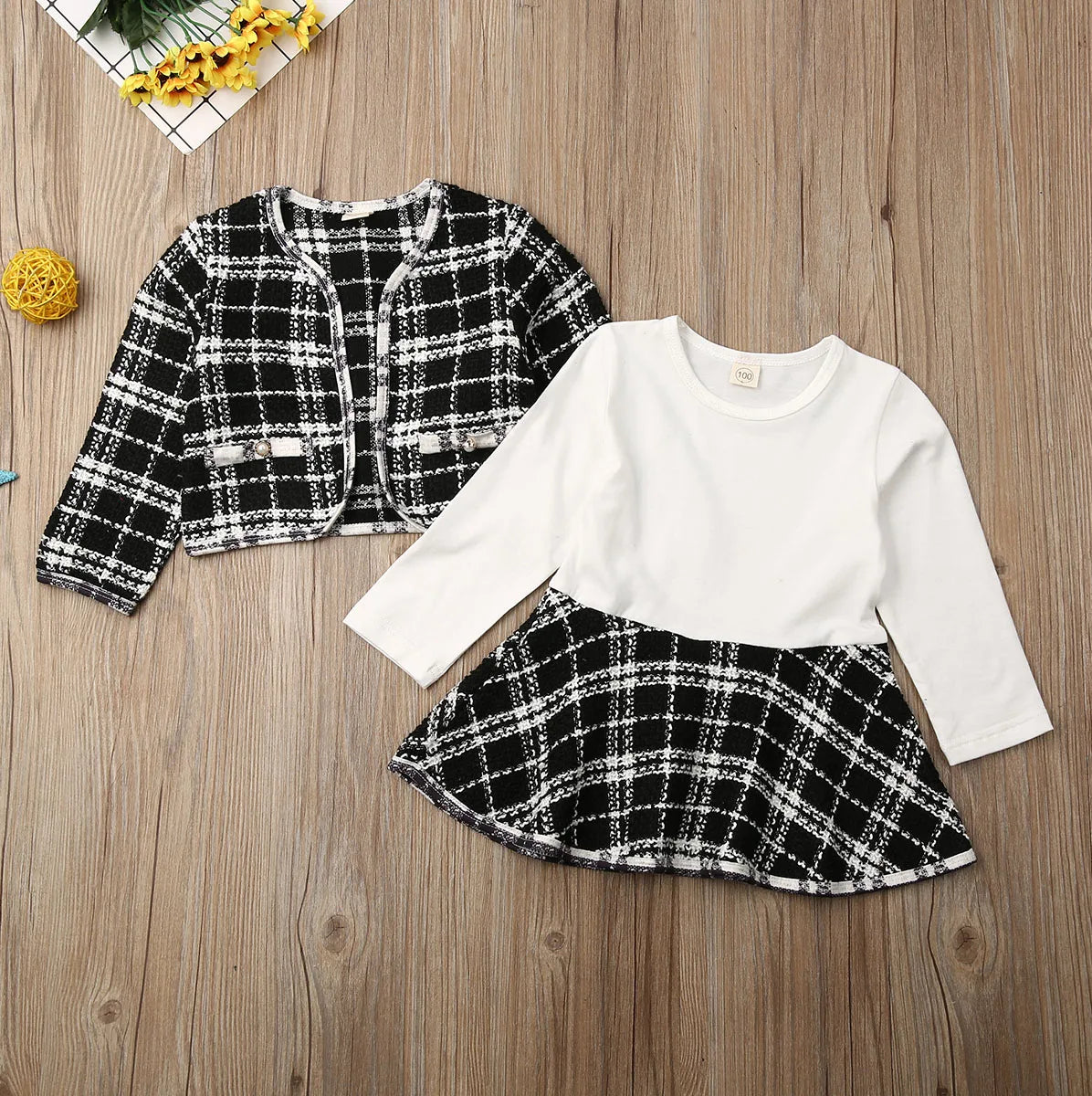 The Infamous Viral Plaid Skirt Suit Set – Mini Chic Edition