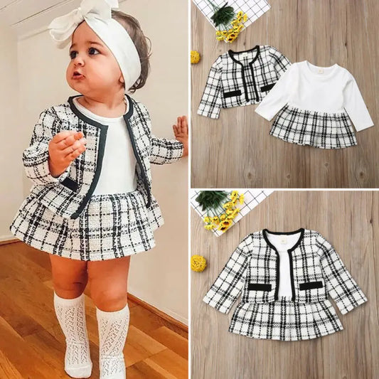 The Infamous Viral Plaid Skirt Suit Set – Mini Chic Edition
