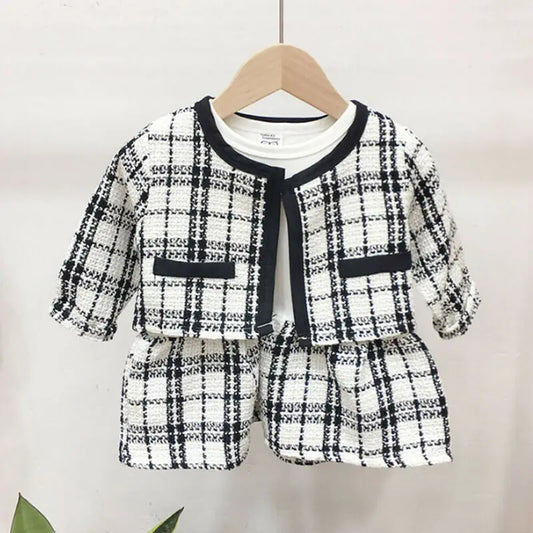 The Infamous Viral Plaid Skirt Suit Set – Mini Chic Edition