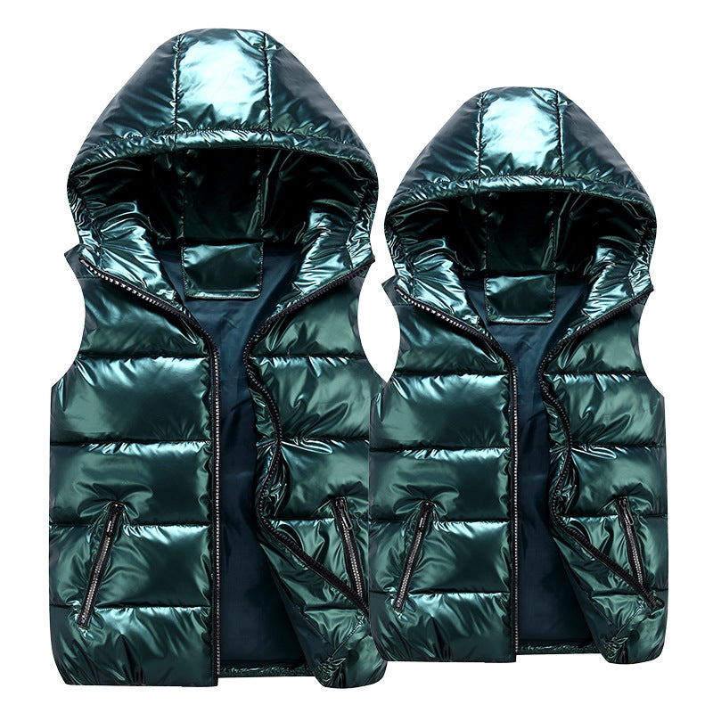 Kids’ Padded Winter Vest with Hood | Mini Major Kids