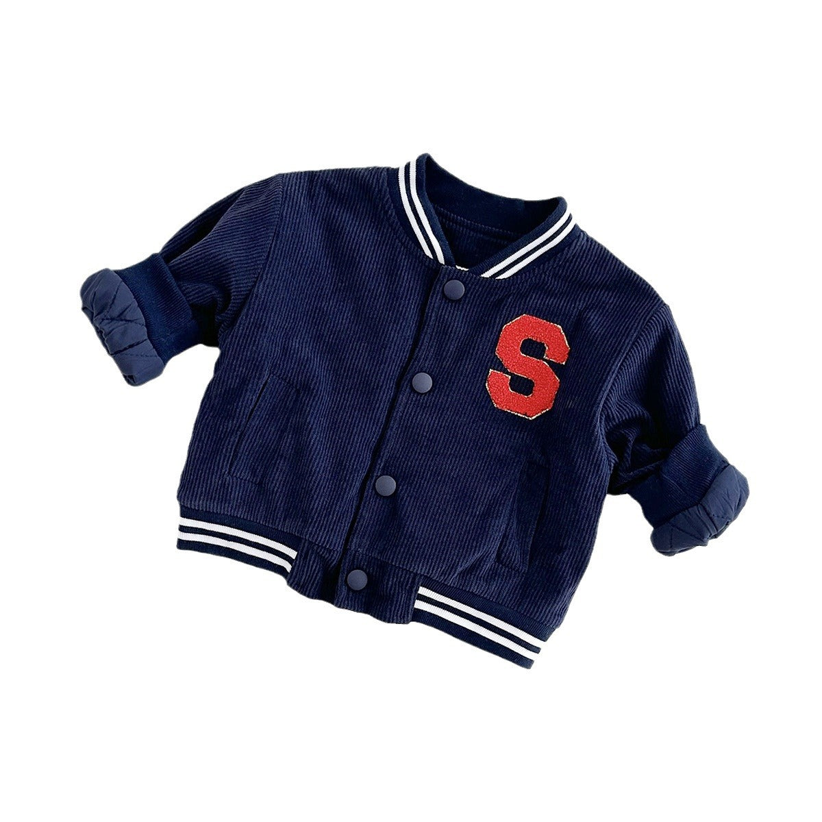 Space Explorer Kids Varsity Jacket – Toddler & Boys Corduroy Outerwear